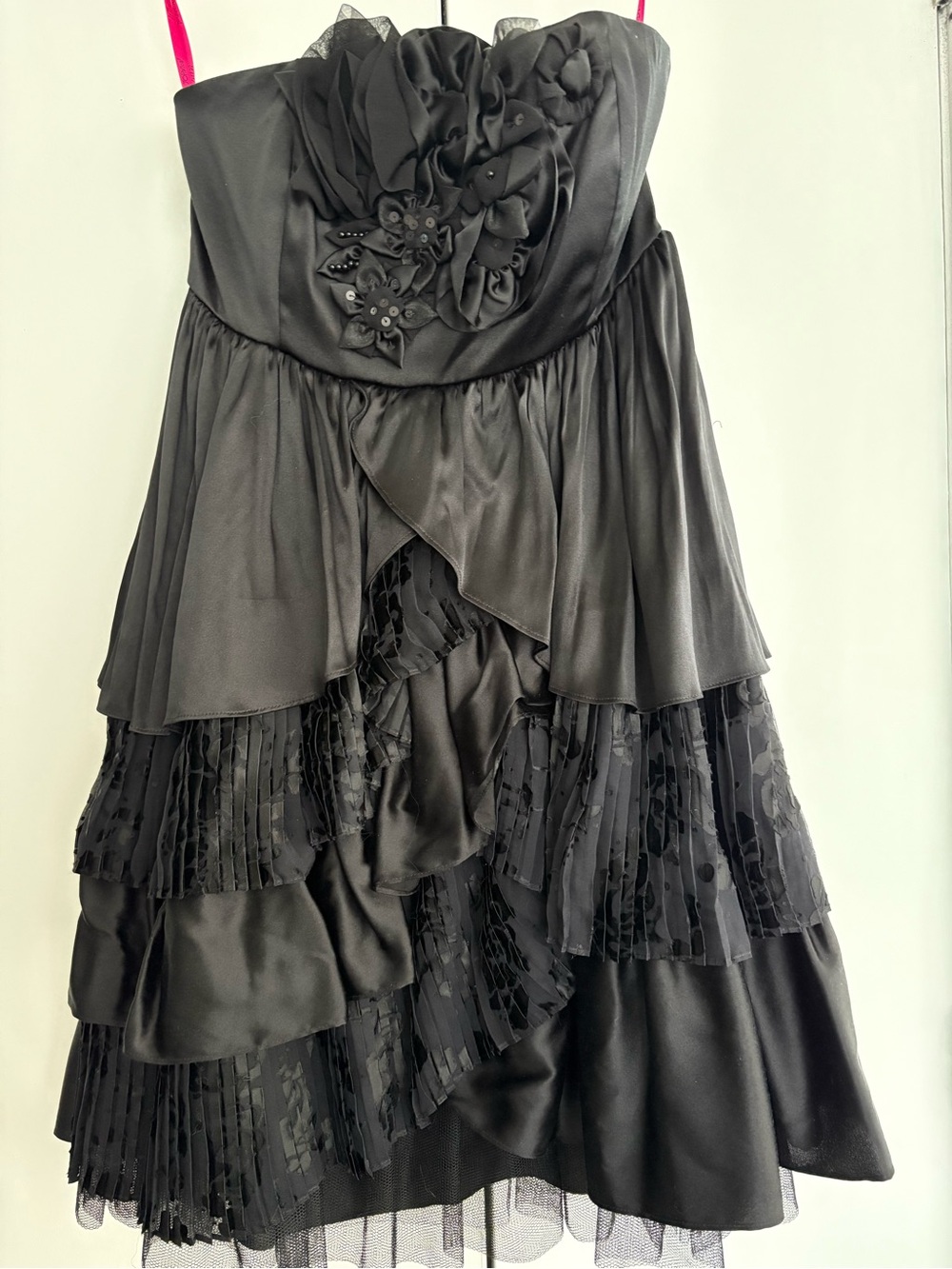 Vintage Betsey Johnson Black High Low Dress